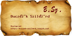 Buczák Szilárd névjegykártya